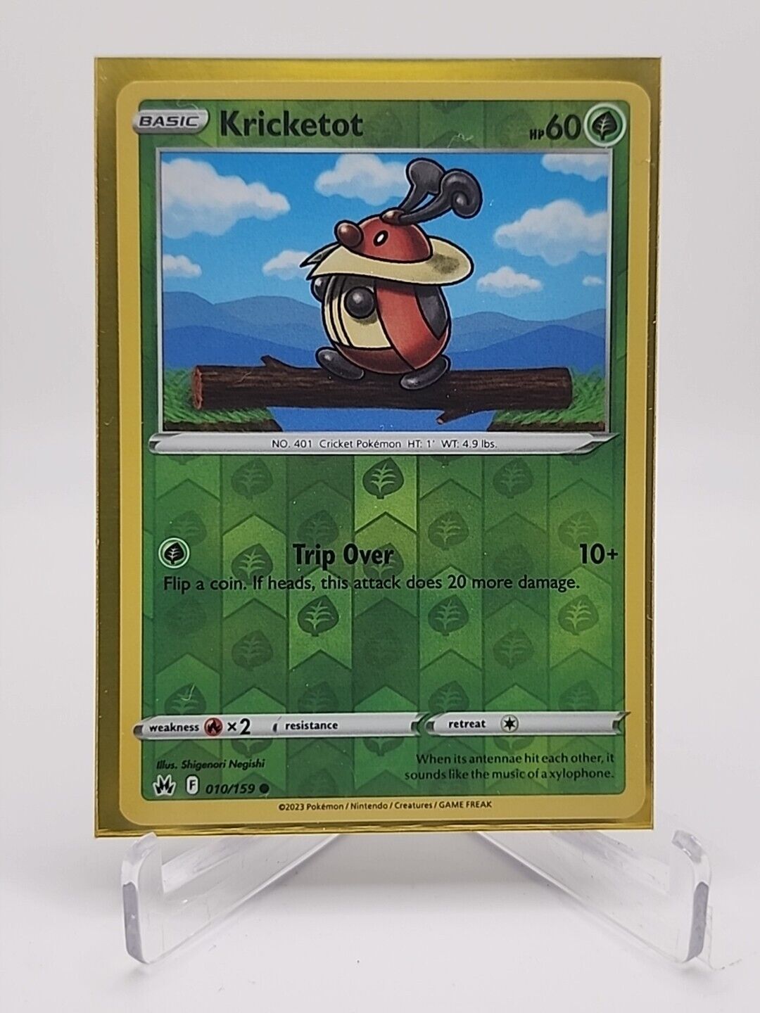 Kricketot [Reverse Holo]  10/159 Pokémon TCG Crown Zenith