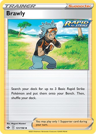 Brawly [Reverse Holo]  131/203 Pokémon TCG Chilling Reign