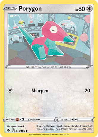 Porygon [Reverse Holo]  116/203 Pokémon TCG Chilling Reign