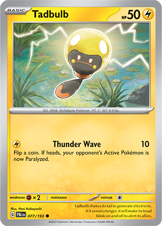 Tadbulb  77/193 Pokémon TCG Paldea Evolved