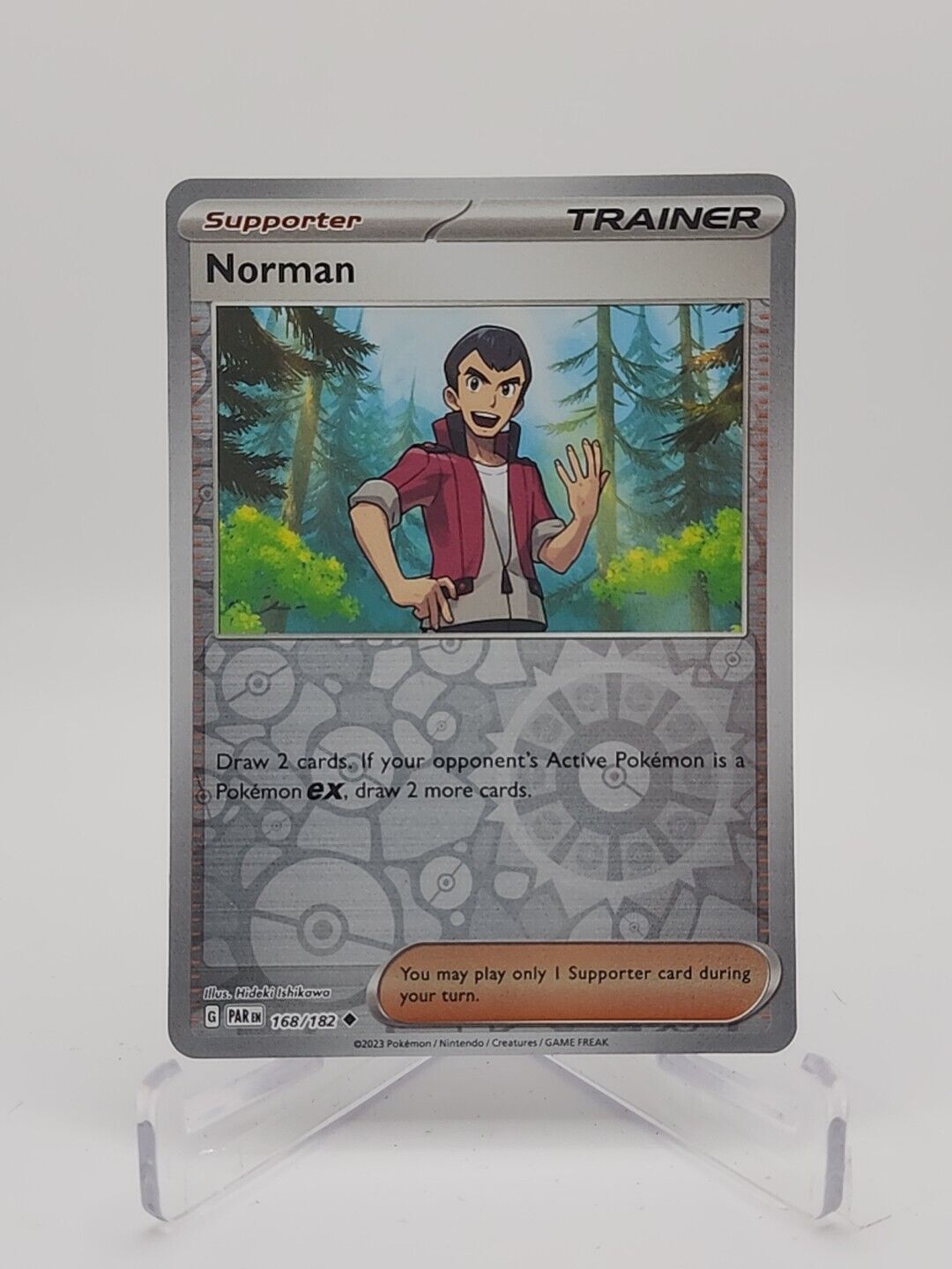 Norman [Reverse Holo]  168/182 Pokémon TCG Paradox Rift