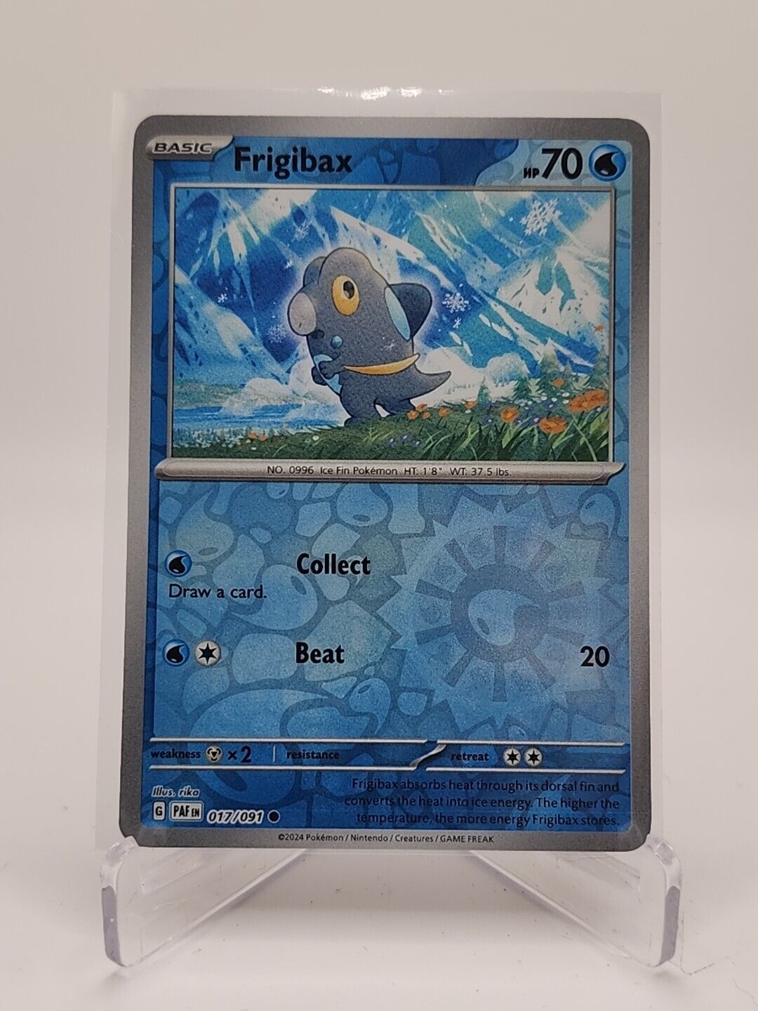 Frigibax [Reverse Holo]  17/91 Pokémon TCG Paldean Fates