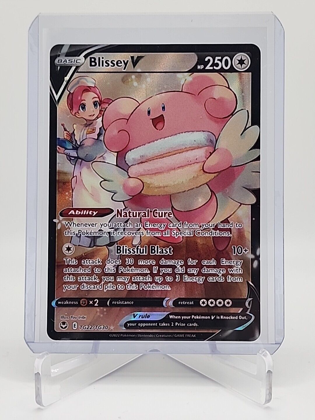 Blissey V  TG22/195 Pokémon TCG Silver Tempest