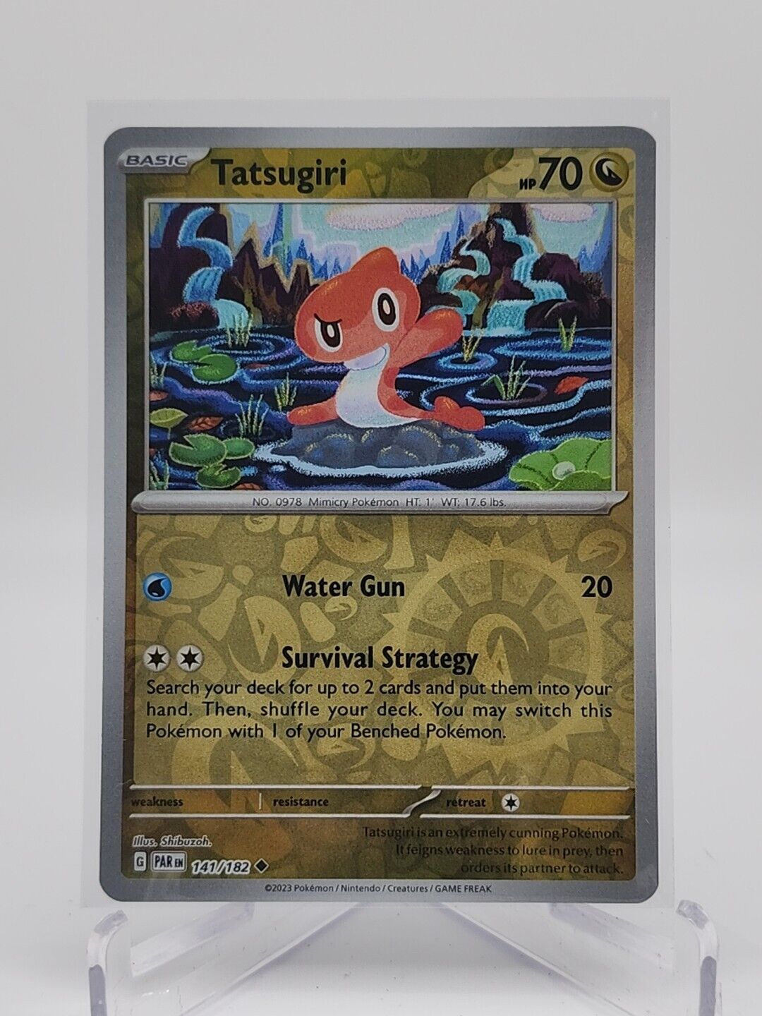 Tatsugiri [Reverse Holo]  141/182 Pokémon TCG Paradox Rift