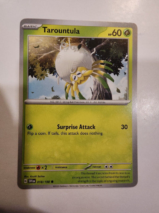 Tarountula 18/198 Pokémon TGC Scarlet & Violet