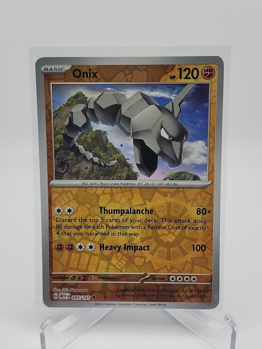 95/165 Onix [Reverse Holo] Pokémon TCG Scarlet & Violet - 151