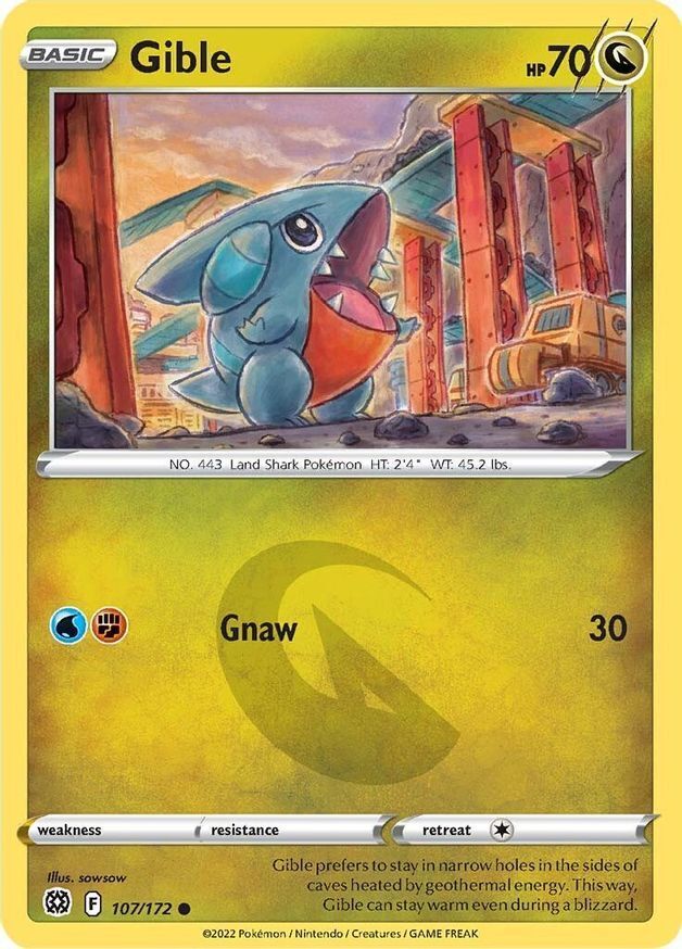 Gible  107/172 Pokémon TCG Brilliant Stars