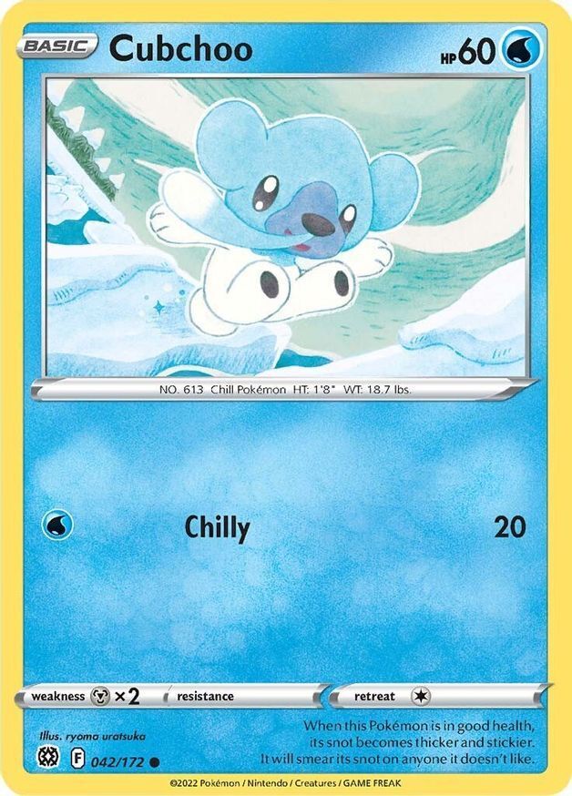 Cubchoo  42/172 Pokémon TCG Brilliant Stars