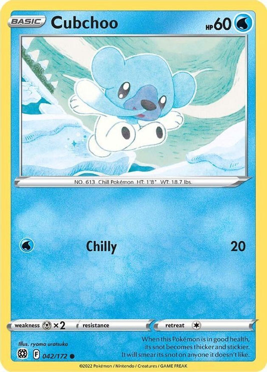 Cubchoo  42/172 Pokémon TCG Brilliant Stars