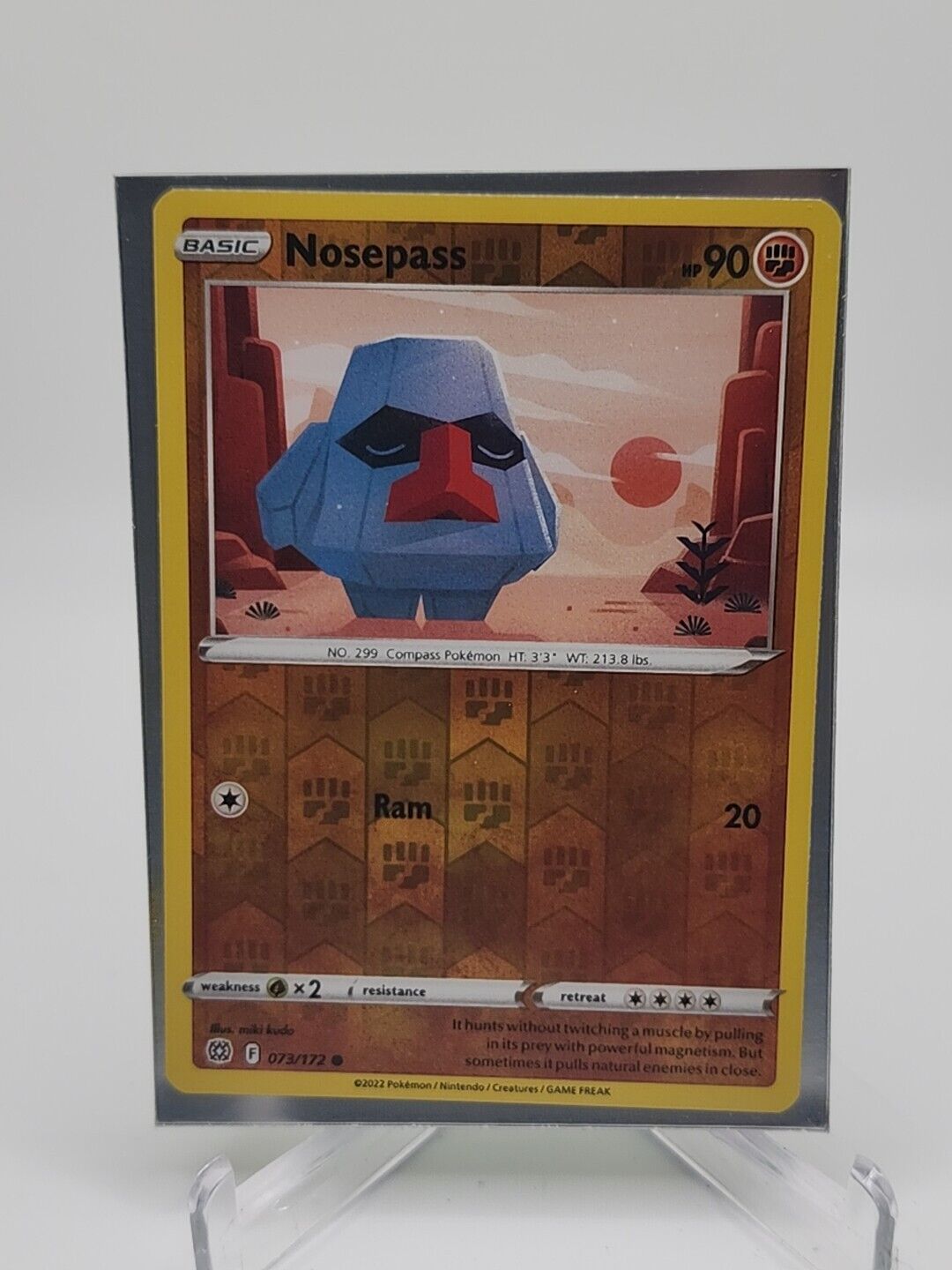 Nosepass [Reverse Holo]  73/172 Pokémon TCG Brilliant Stars