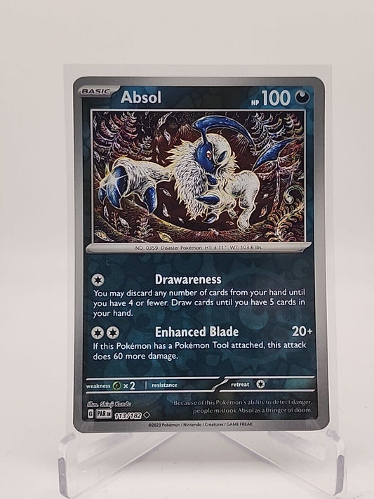 Absol [Reverse Holo]  113/182 Pokémon TCG Paradox Rift