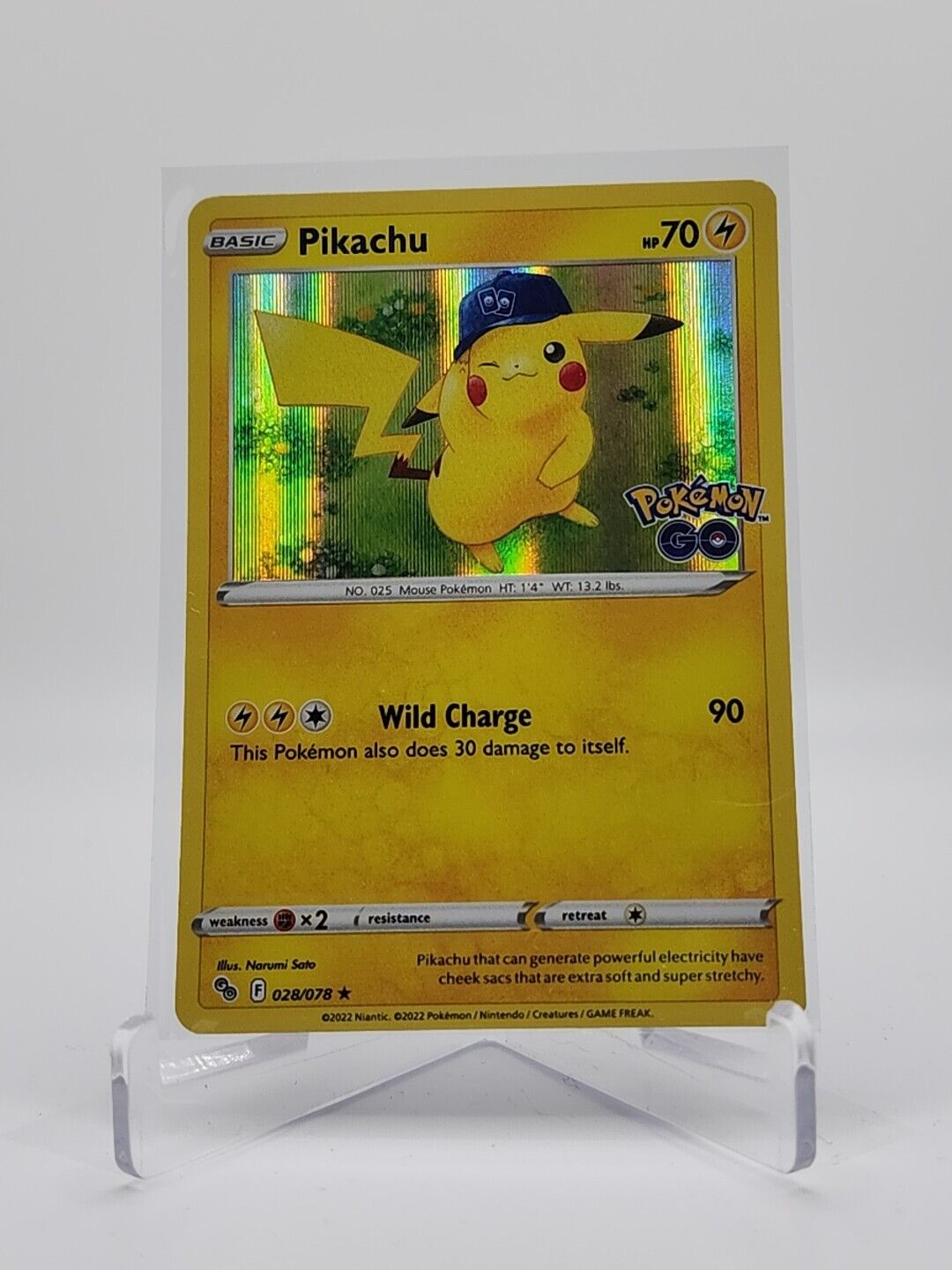 Pikachu [Holo] 28/78 Pokémon TGC Pokemon Go