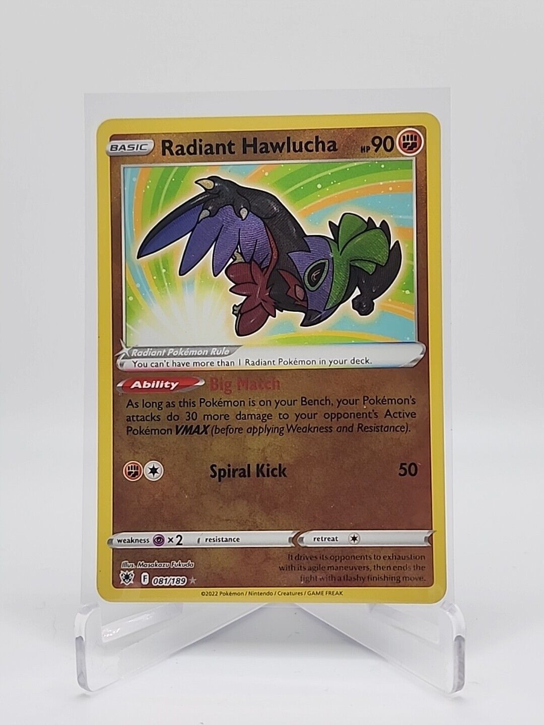 Radiant Hawlucha  81/189 Pokémon TCG Astral Radiance