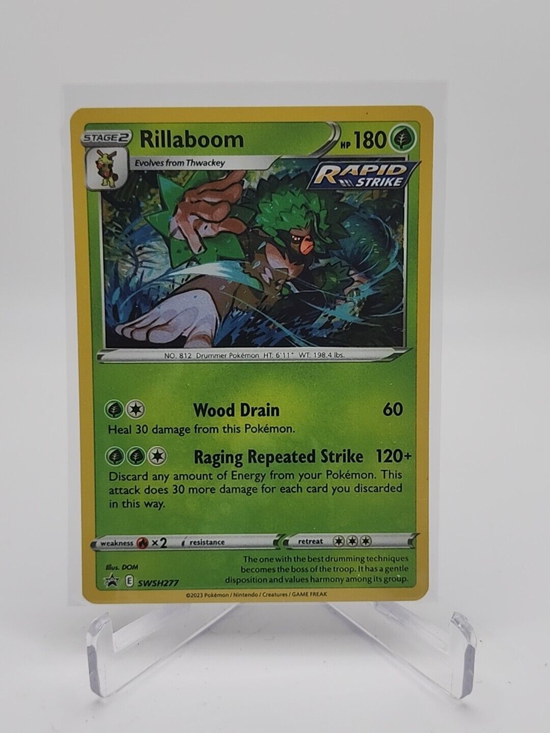 Rillaboom SWSH277 Black Star Promo Pokémon TGC Crown Zenith