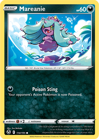 Mareanie  114/195 Pokémon TCG Silver Tempest