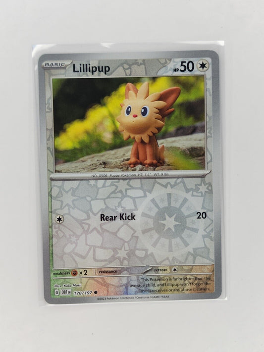 Lillipup [Reverse Holo] 170/197 Pokémon TGC Obsidian Flames