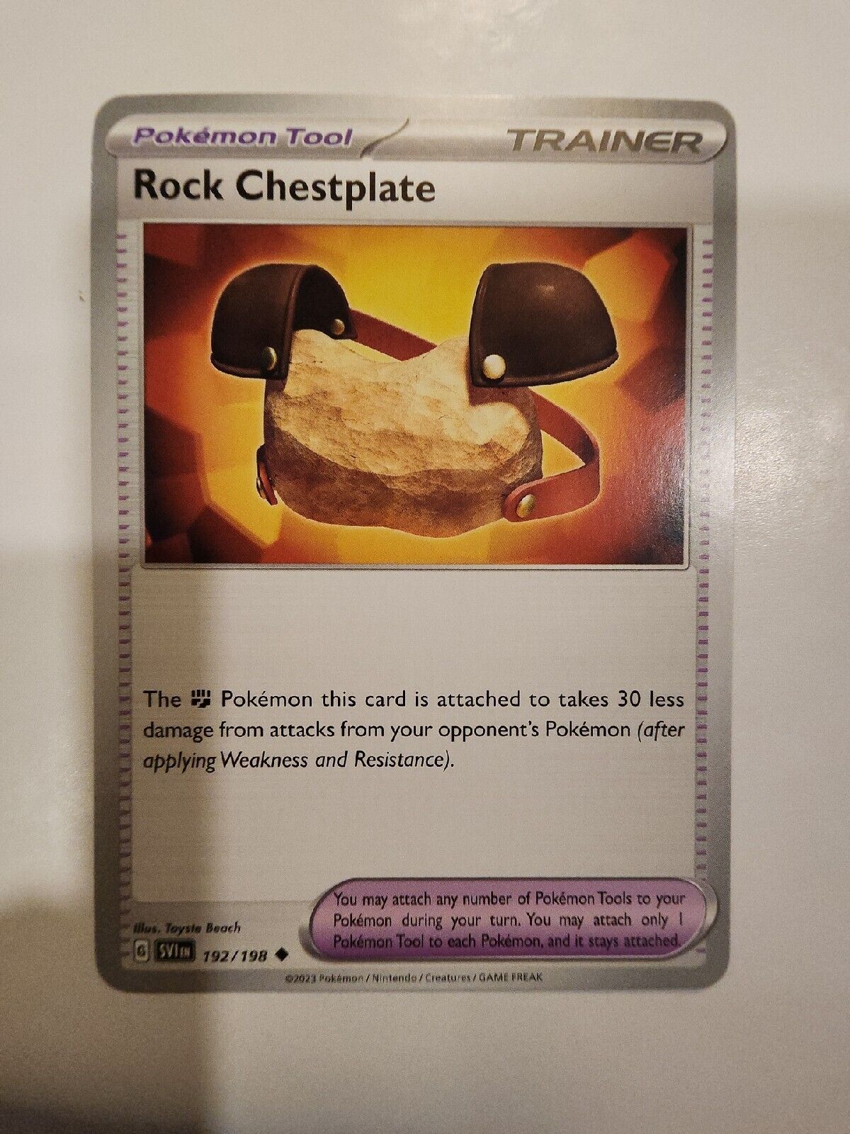 Rock Chestplate 192/198 Pokémon TGC Scarlet & Violet