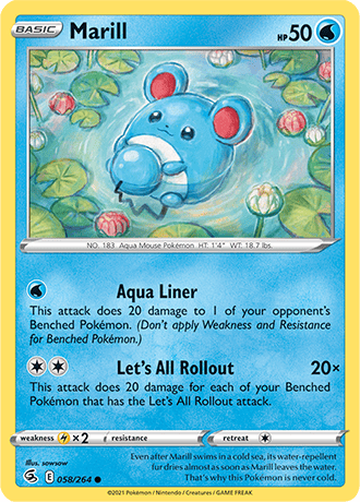 Marill  58/264 Pokémon TCG Fusion Strike