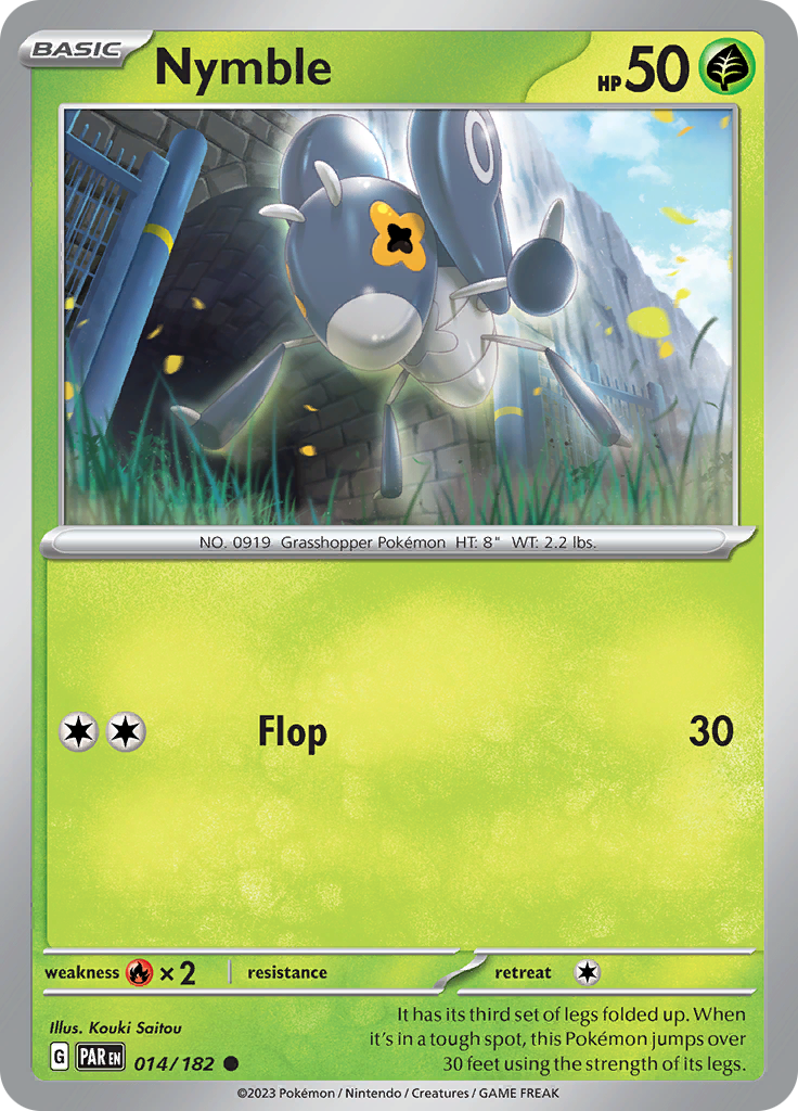 Nymble  14/182 Pokémon TCG Paradox Rift