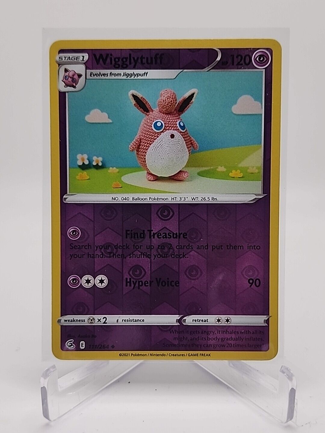 Wigglytuff [Reverse Holo]  111/264 Pokémon TCG Fusion Strike