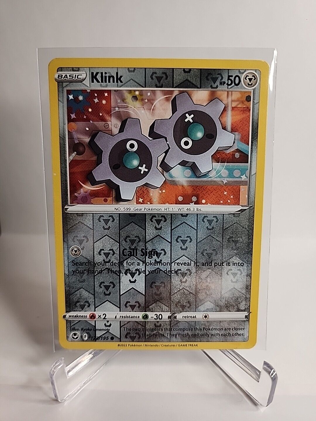 Klink [Reverse Holo] 123/195 Pokémon Cards Silver Tempest