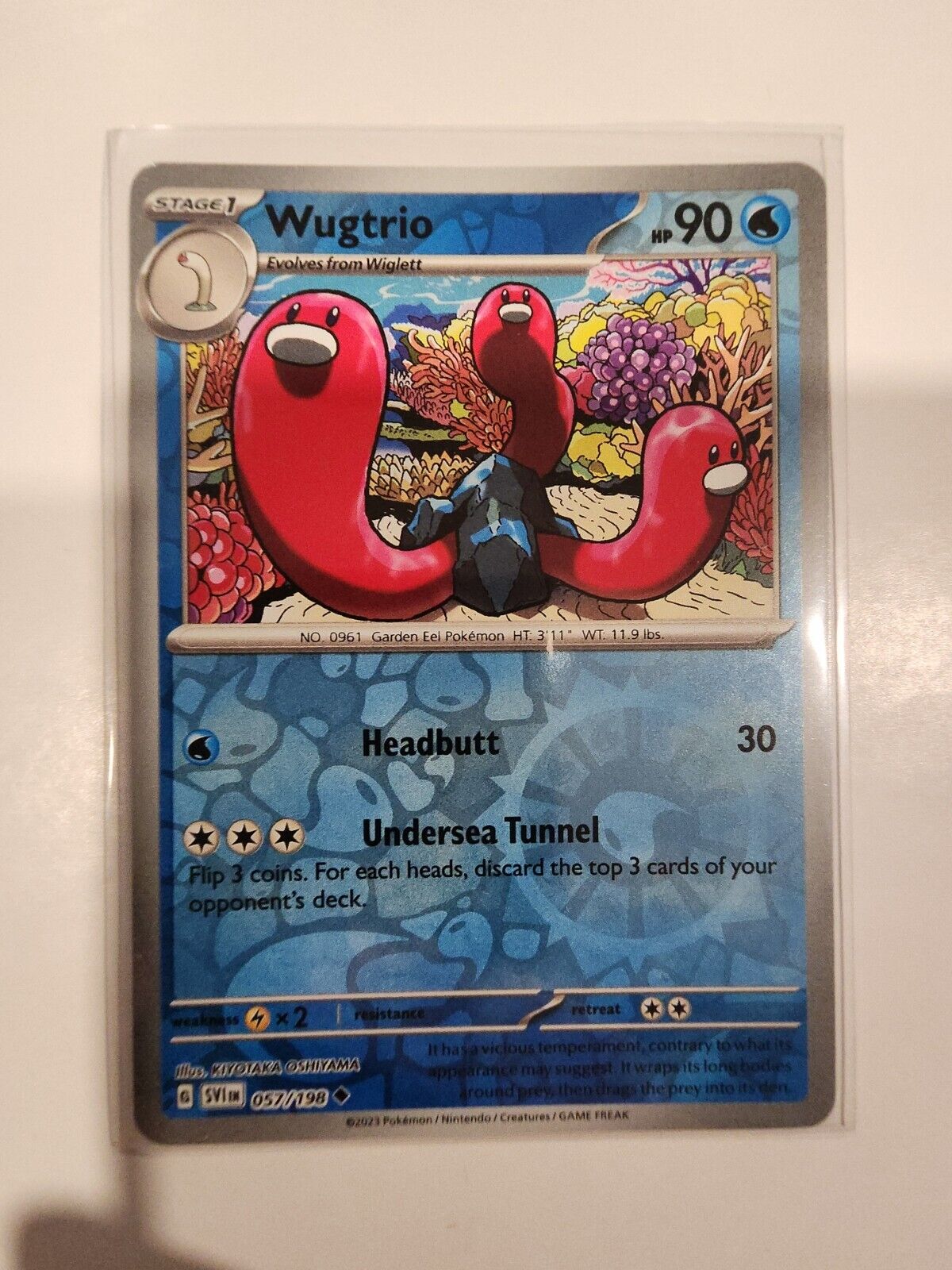 Wugtrio [Reverse Holo] 57/198 Pokémon TGC Scarlet & Violet