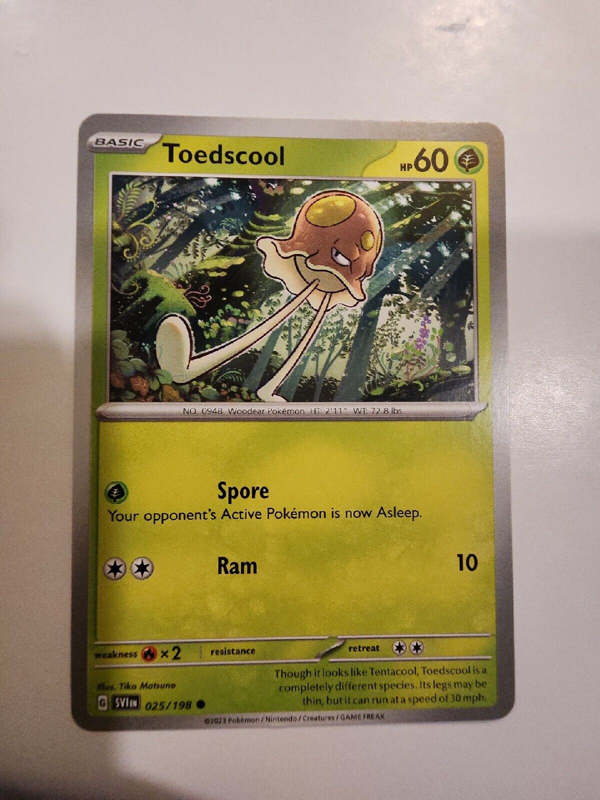 Toedscool 25/198 Pokémon TGC Scarlet & Violet