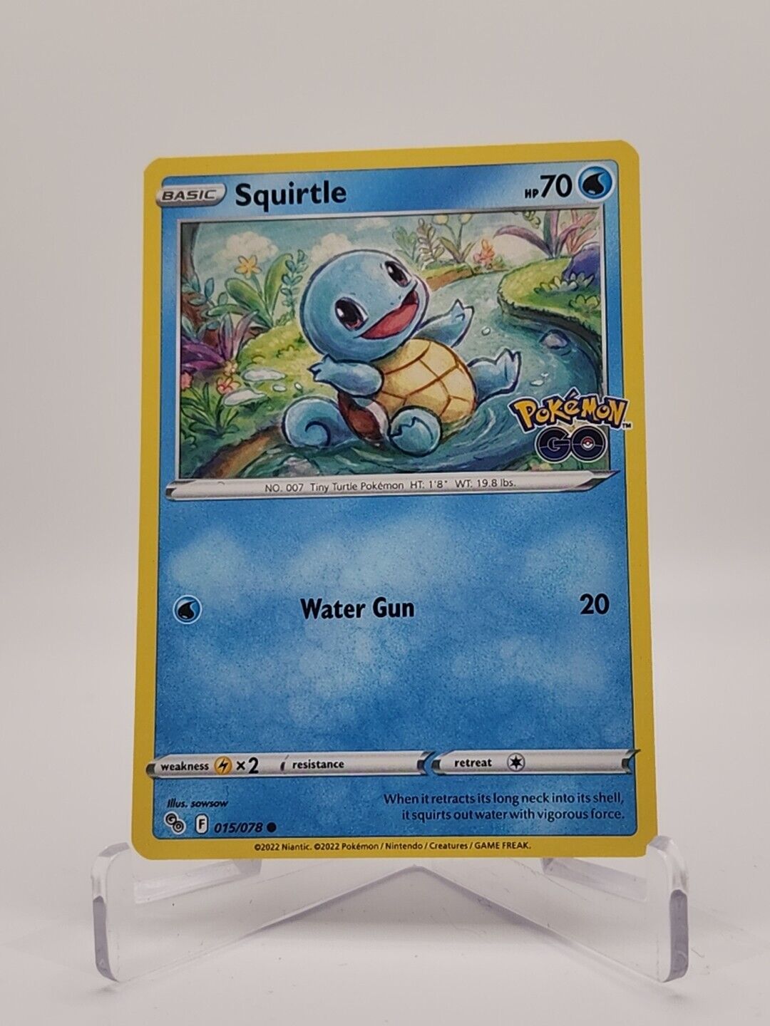 Squirtle 15/78 Pokémon TGC Pokemon Go