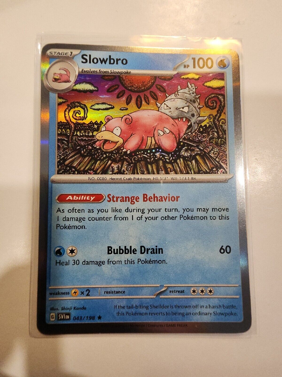 Slowbro [Holo] 43/198 Pokémon TGC Scarlet & Violet