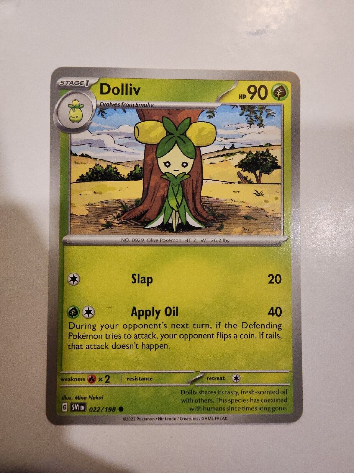 Dolliv 22/198 Pokémon TGC Scarlet & Violet