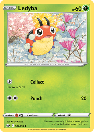 Ledyba  4/203 Pokémon TCG Chilling Reign