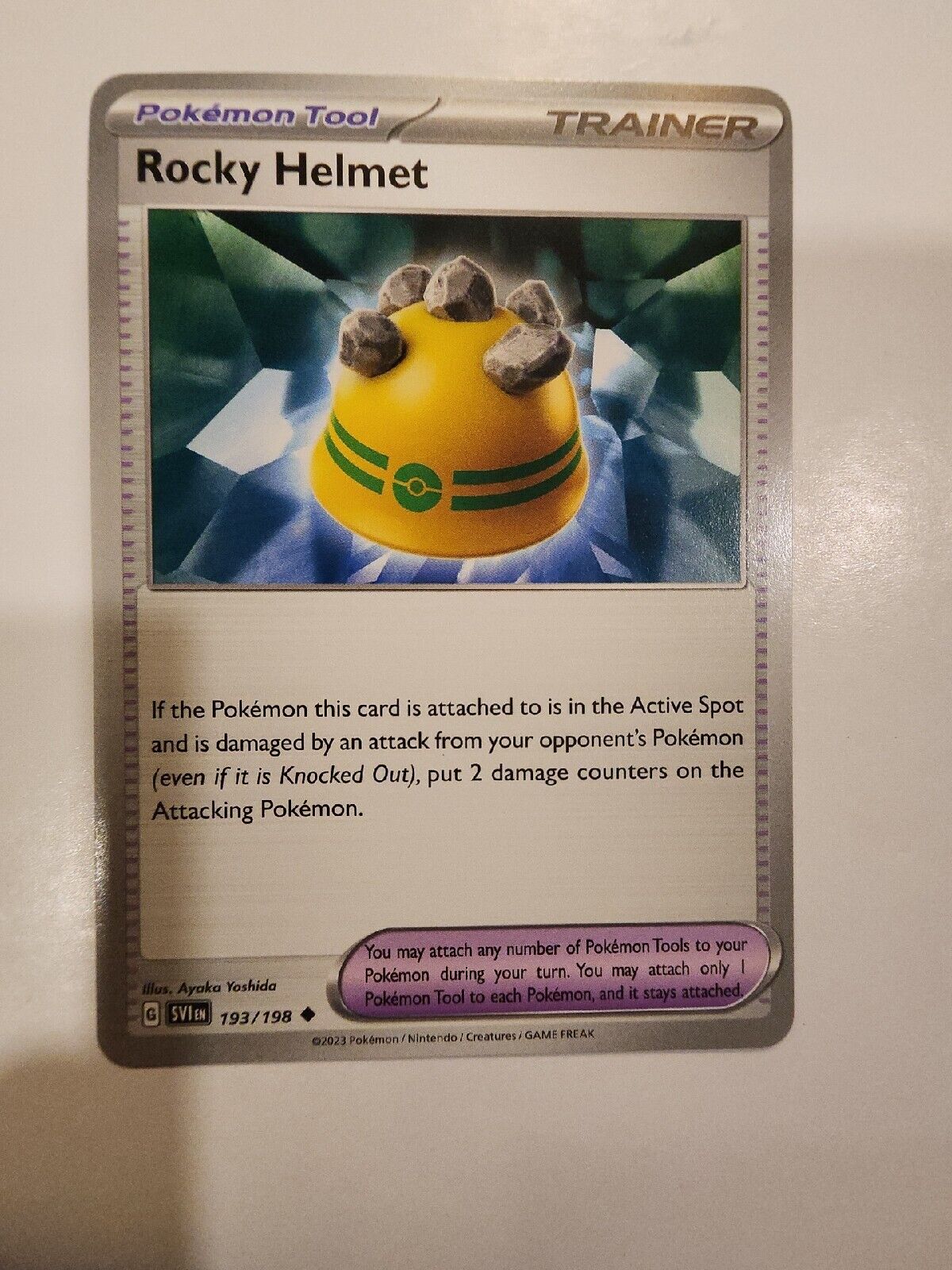 Rocky Helmet 193/198 Pokémon TGC Scarlet & Violet