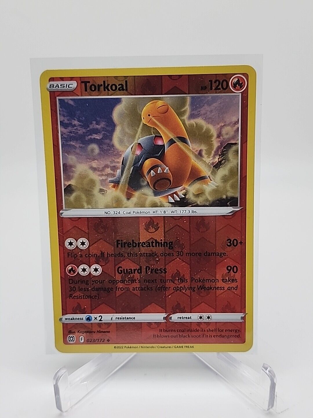 Torkoal [Reverse Holo]  23/172 Pokémon TCG Brilliant Stars