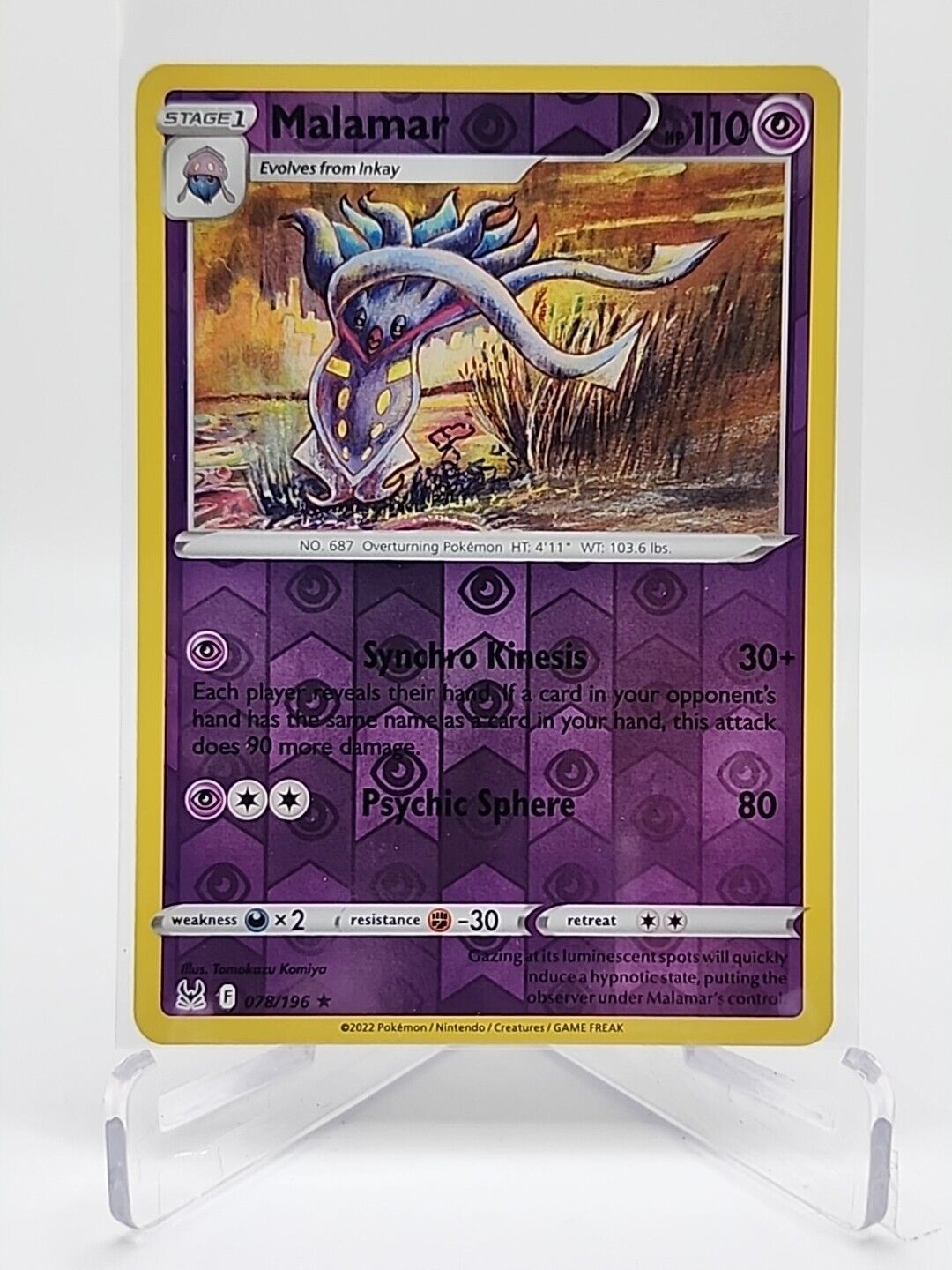 Malamar [Reverse Holo]  78/196 Pokémon TCG Lost Origin