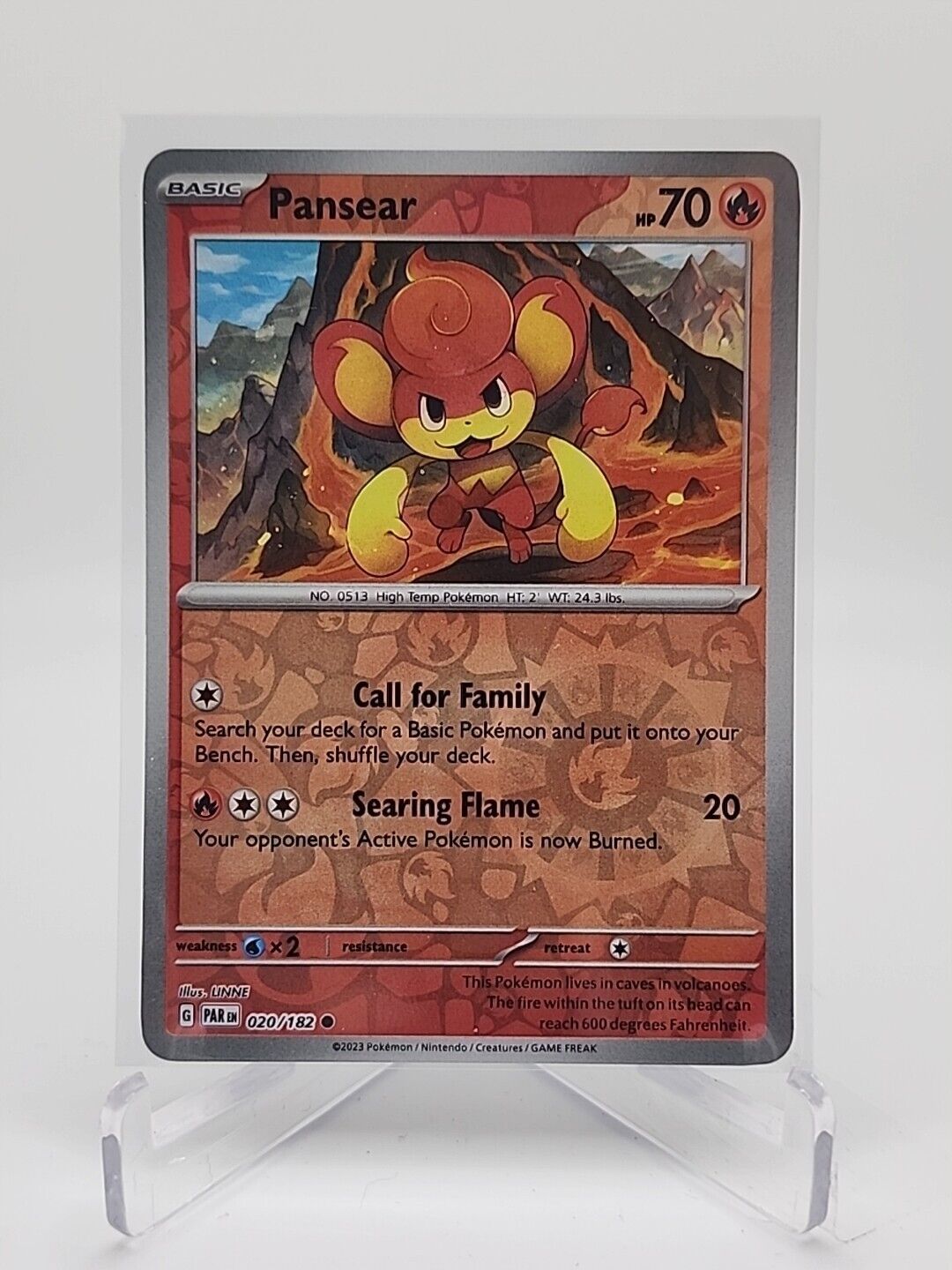 Pansear [Reverse Holo]  20/182 Pokémon TCG Paradox Rift