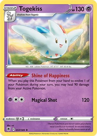 Togekiss  57/189 Pokémon TCG Astral Radiance