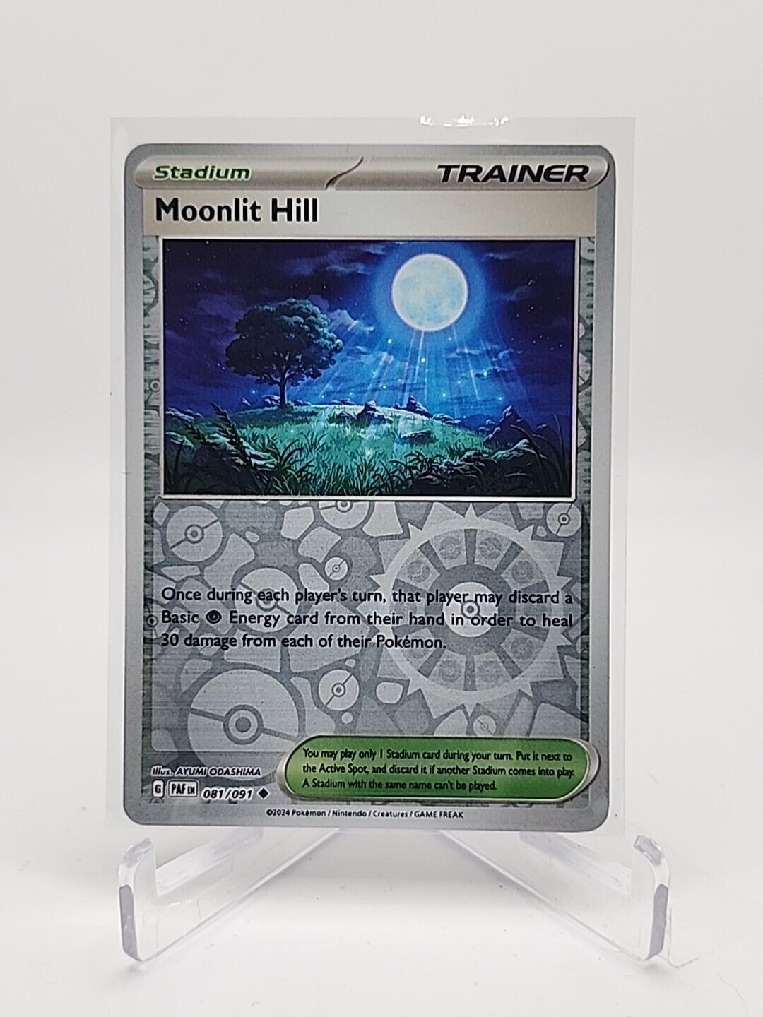 Moonlit Hill [Reverse Holo]  81/91 Pokémon TCG Paldean Fates