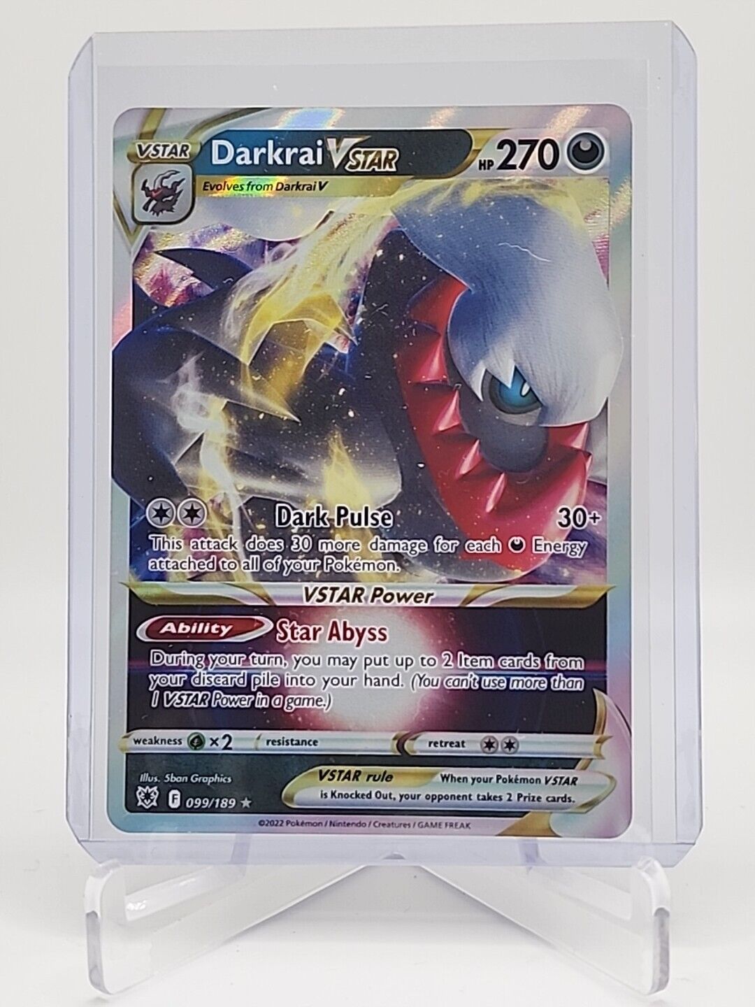 Darkrai VSTAR  99/189 Pokémon TCG Astral Radiance