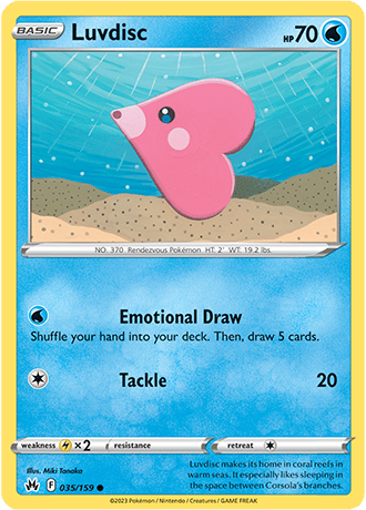 Luvdisc  35/159 Pokémon TCG Crown Zenith