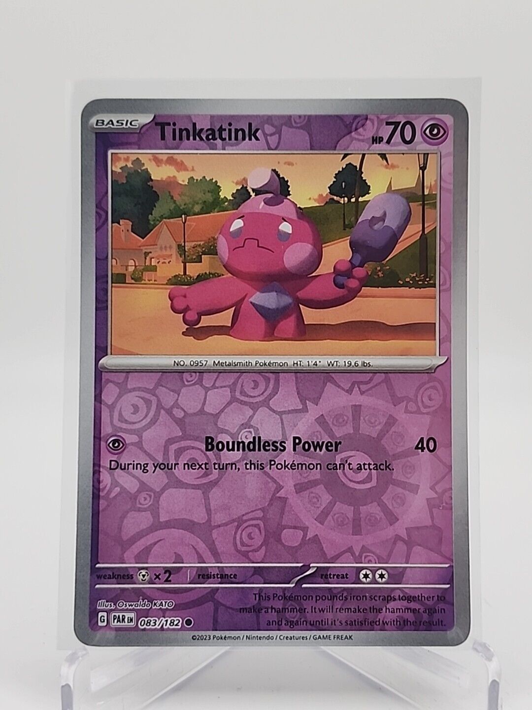 Tinkatink [Reverse Holo]  83/182 Pokémon TCG Paradox Rift