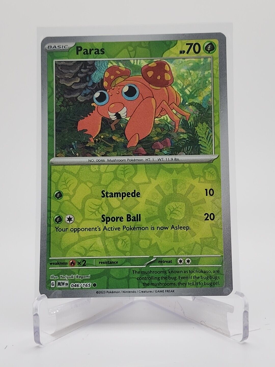 46/165 Paras [Reverse Holo]  Pokémon TGC Scarlet & Violet - 151