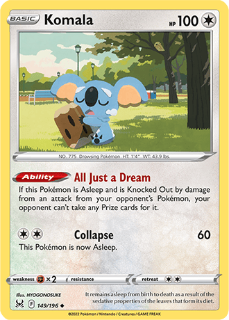 Komala [Reverse Holo]  149/196 Pokémon TCG Lost Origin