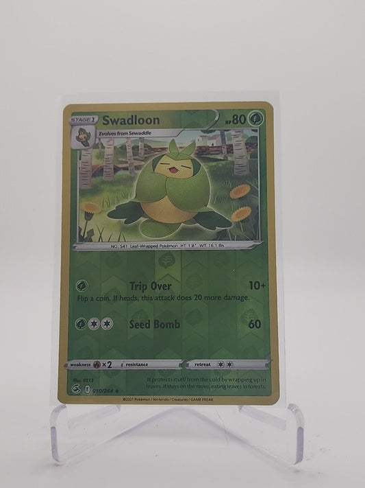 Swadloon [Reverse Holo] 10/264 Pokémon TGC Fusion Strike