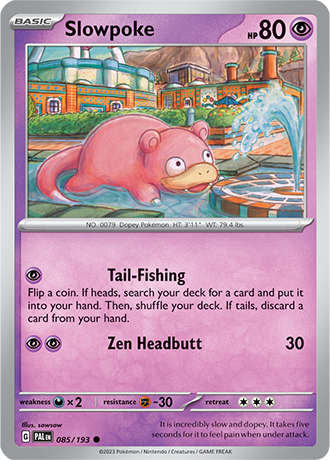 Slowpoke [Reverse Holo]  85/193 Pokémon TCG Paldea Evolved