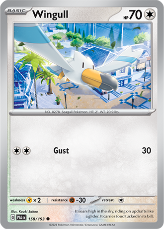 Wingull [Reverse Holo]  158/193 Pokémon TCG Paldea Evolved