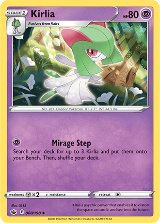 Kirlia [Reverse Holo]  60/203 Pokémon TCG Chilling Reign