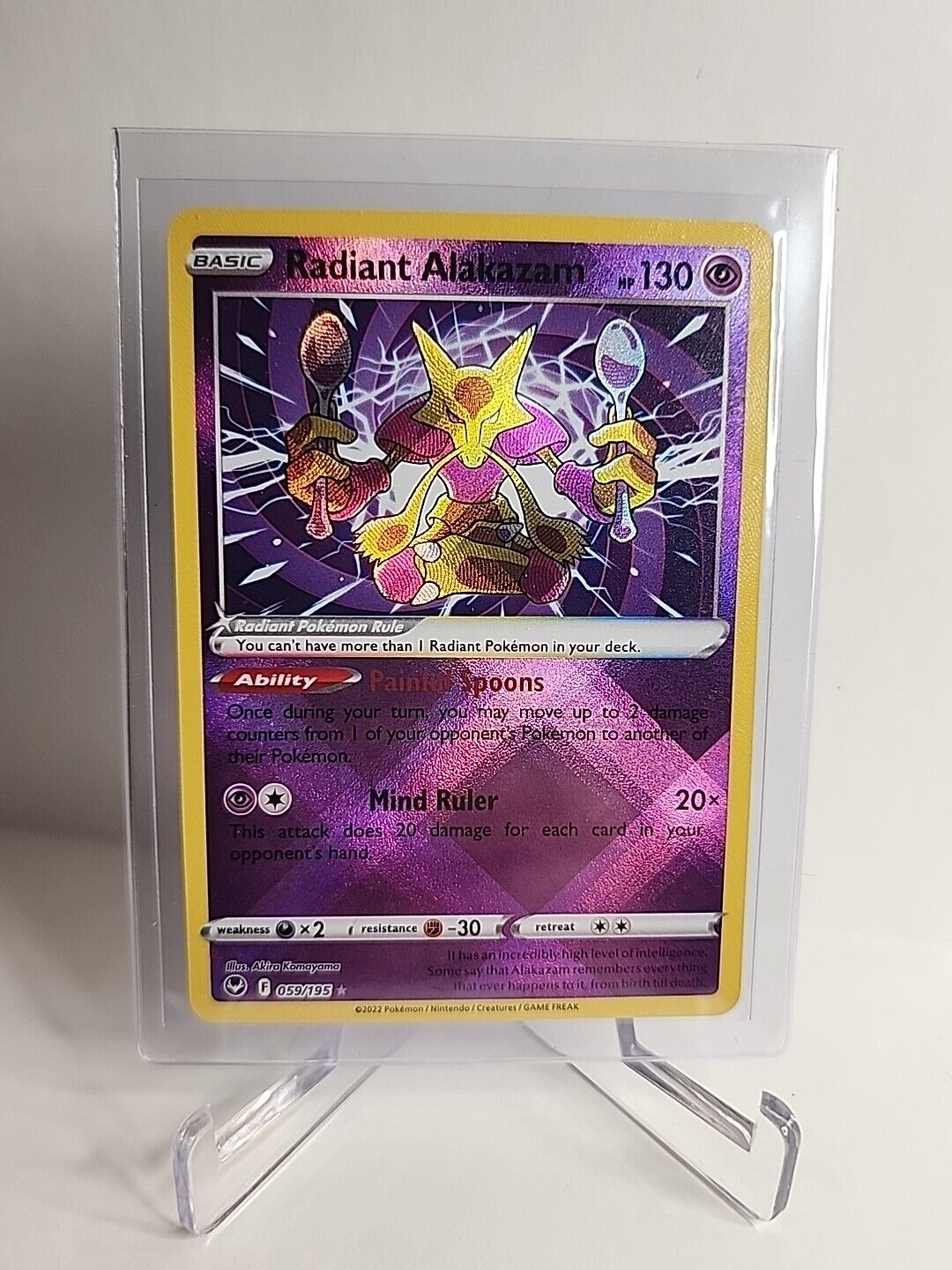 Radiant Alakazam 59/195 Pokémon Cards Silver Tempest