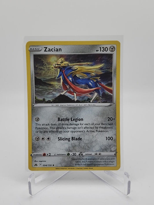 Zacian 94/159 Pokémon TGC Crown Zenith