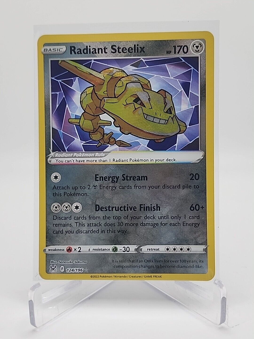 Radiant Steelix  124/196 Pokémon TCG Lost Origin