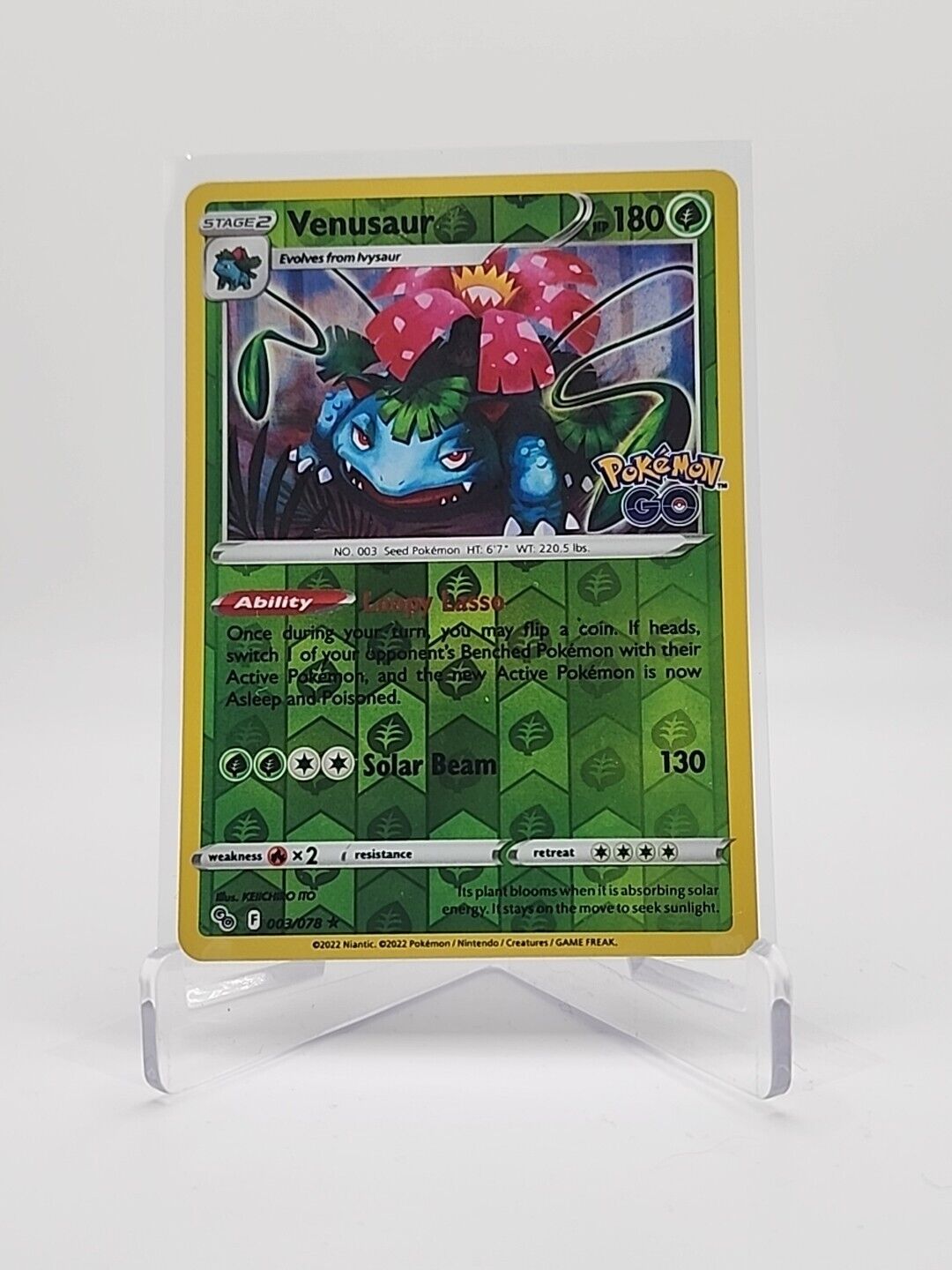 Venusaur [Reverse Holo] 3/78 Pokémon TGC Pokemon Go